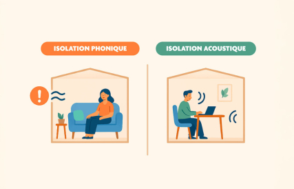 Comprendre la différence entre isolation phonique et acoustique